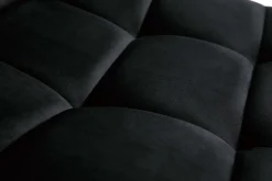 Miliboo Chaise Design-Chaises design noires en tissu velours noir et métal (lot de 2) MAXWELL