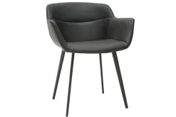 Miliboo Chaise Design-Chaises design noires (lot de 2) NERO