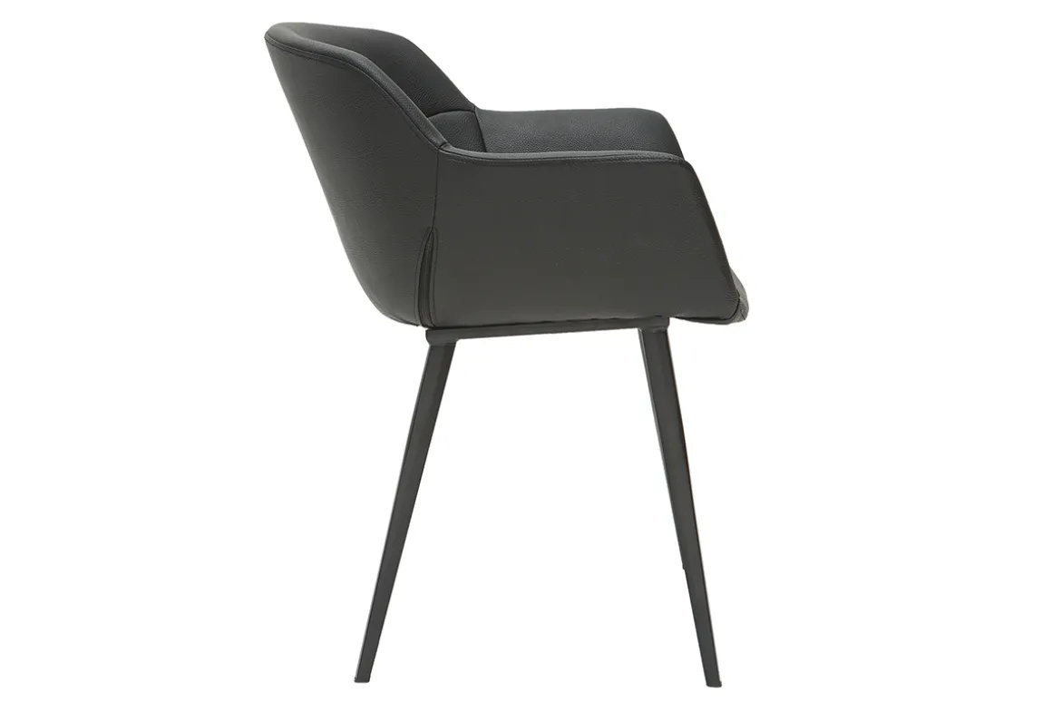 Miliboo Chaise Design-Chaises design noires (lot de 2) NERO