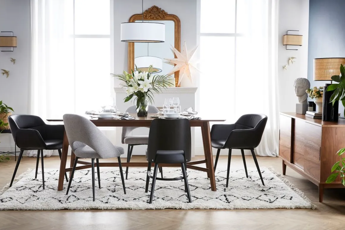 Miliboo Chaise Design-Chaises design noires (lot de 2) NERO