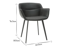 Miliboo Chaise Design-Chaises design noires (lot de 2) NERO