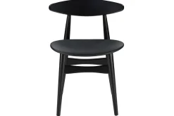 Miliboo Chaise Design|Chaise En Bois-Chaises design noires (lot de 2) WALFORD