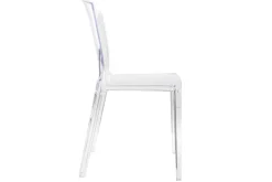 Miliboo Chaise Design|Chaise De Jardin-Chaises design transparentes empilables intérieur - extérieur (lot de 2) ISLAND