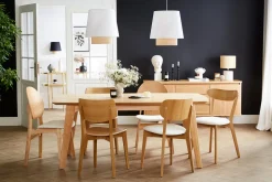 Miliboo Chaise Design|Chaise En Bois-Chaises noires et bois foncé (lot de 2) ELTON