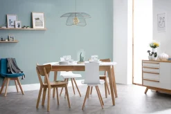 Miliboo Chaise Design|Chaise En Bois-Chaises scandinaves bois clair (lot de 2) LEENA