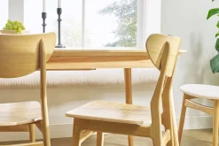 Miliboo Chaise Design-Chaises scandinaves en bois clair chêne massif (lot de 2) MAYA