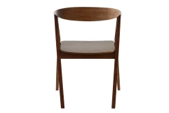 Miliboo Chaise Design|Chaise En Bois-Chaises scandinaves en bois foncé (lot de 2) BAHIA