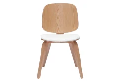 Miliboo Chaise Design|Chaise En Bois-Chaises scandinaves en bois clair et blanc (lot de 2) BECK