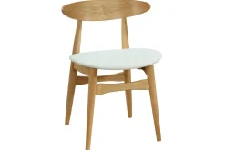 Miliboo Chaise Design|Chaise En Bois-Chaises scandinaves en bois clair et blanc (lot de 2) WALFORD