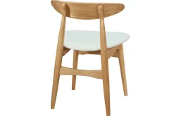 Miliboo Chaise Design|Chaise En Bois-Chaises scandinaves en bois clair et blanc (lot de 2) WALFORD