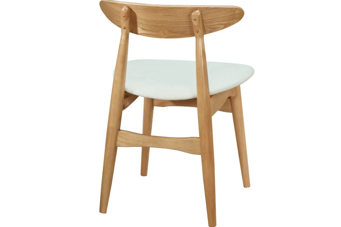 Miliboo Chaise Design|Chaise En Bois-Chaises scandinaves en bois clair et blanc (lot de 2) WALFORD