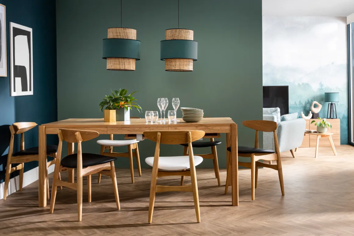 Miliboo Chaise Design|Chaise En Bois-Chaises scandinaves en bois clair et blanc (lot de 2) WALFORD