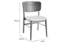 Miliboo Chaise Design|Chaise En Bois-Chaises scandinaves en bois clair et blanc (lot de 2) SHELDON