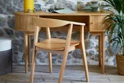 Miliboo Chaise Design|Chaise En Bois-Chaises scandinaves en bois clair massif (lot de 2) BAHIA