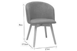 Miliboo Chaise Design-Chaises scandinaves en tissu effet velours jaune moutarde et bois clair massif (lot de 2) VANITY