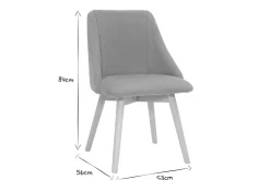 Miliboo Chaise Design-Chaises scandinaves en tissu effet velours texturé jaune moutarde et bois clair (lot de 2) HIGGINS