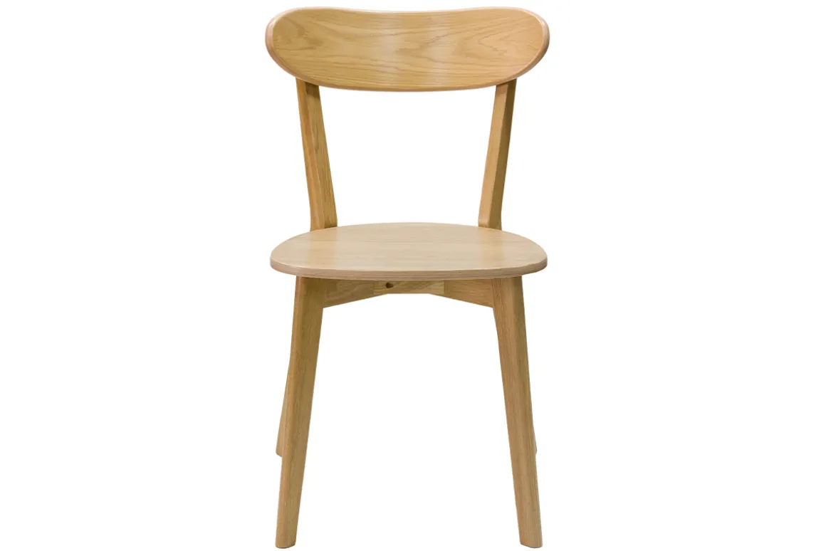 Miliboo Chaise Design|Chaise En Bois-Chaises vintage bois clair chêne (lot de 2) DOVE