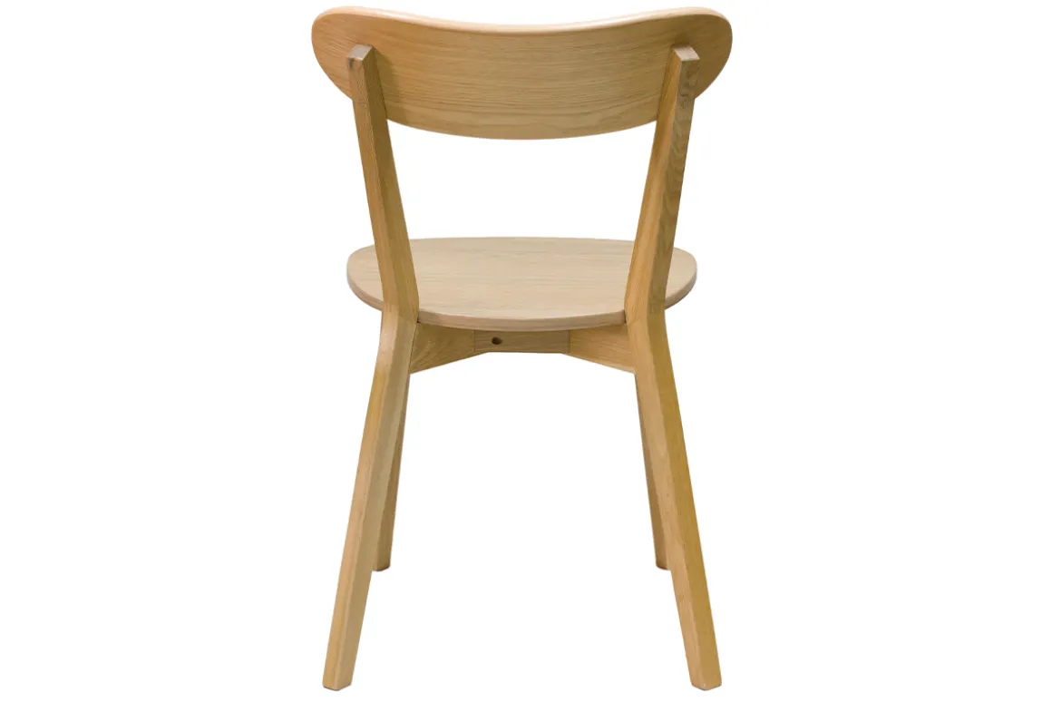 Miliboo Chaise Design|Chaise En Bois-Chaises vintage bois clair chêne (lot de 2) DOVE