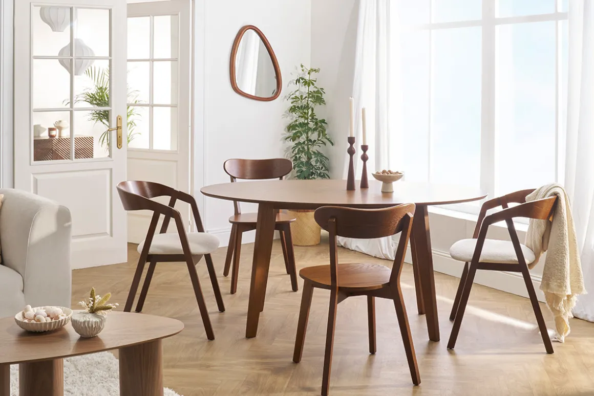 Miliboo Chaise Design|Chaise En Bois-Chaises vintage bois foncé (lot de 2) DOVE