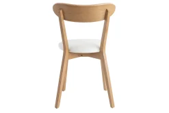 Miliboo Chaise Design|Chaise En Bois-Chaises vintage en bois clair chêne et blanc (lot de 2) DOVE