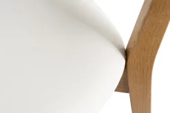 Miliboo Chaise Design|Chaise En Bois-Chaises vintage en bois clair chêne et blanc (lot de 2) LUCIA