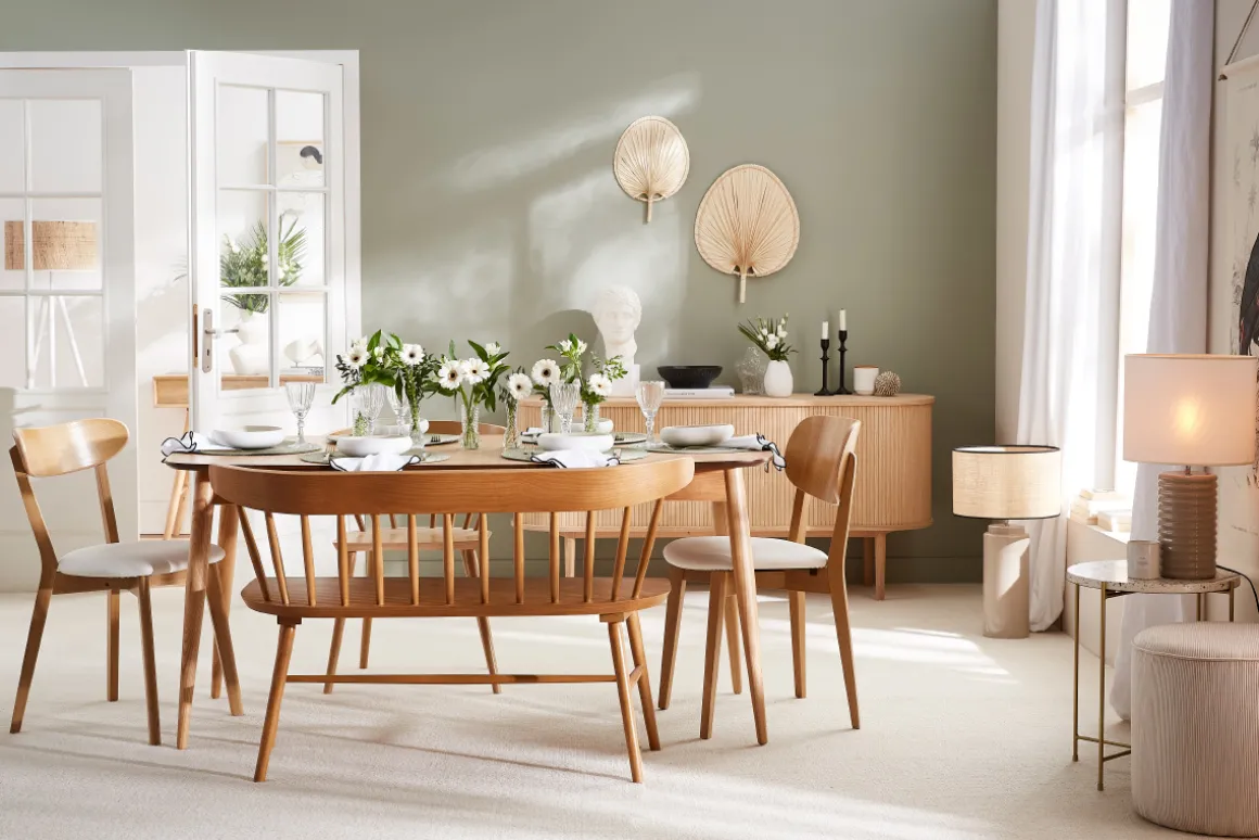 Miliboo Chaise Design|Chaise En Bois-Chaises vintage en bois clair chêne et blanc (lot de 2) LUCIA