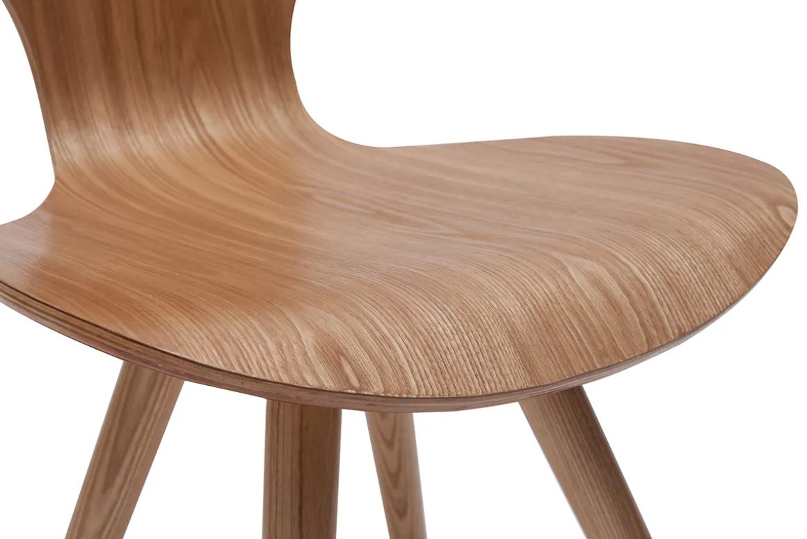 Miliboo Chaise Design|Chaise En Bois-Chaises vintage en bois clair (lot de 2) NORDECO