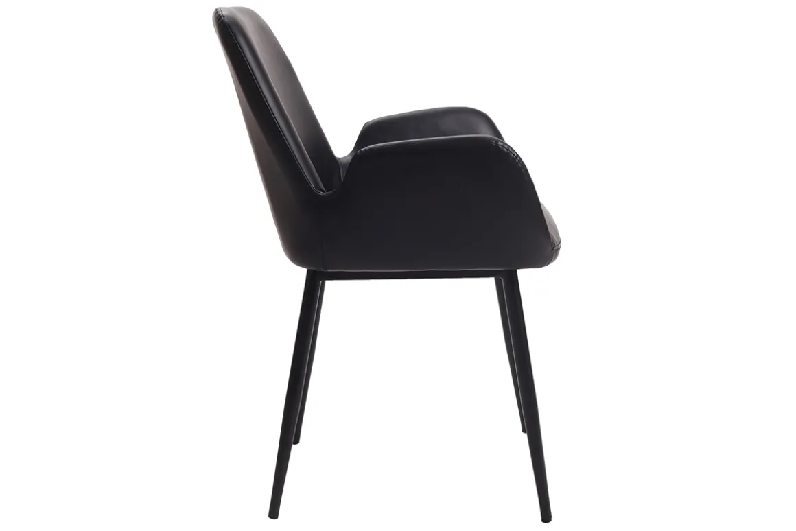 Miliboo Voir Tous Les Fauteuils|Fauteuil-Chaises vintage noires (lot de 2) TIKA