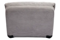 Miliboo Chauffeuse|Chauffeuse-Chauffeuse 1 place convertible en tissu velours côtelé gris clair SPENCER