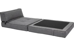 Miliboo Chauffeuse|Chauffeuse-Chauffeuse 1 place convertible en tissu gris KATY
