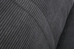 Miliboo Chauffeuse|Chauffeuse-Chauffeuse 1 place convertible en tissu velours côtelé gris foncé SPENCER