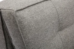 Miliboo Chauffeuse|Chauffeuse-Chauffeuse 1 place convertible en tissu gris chiné SALLY