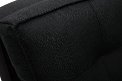 Miliboo Chauffeuse|Chauffeuse-Chauffeuse 1 place convertible en tissu noir SALLY