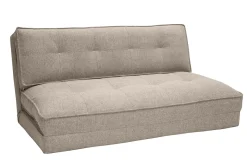 Miliboo Chauffeuse|Chauffeuse-Chauffeuse 2 places convertible en tissu taupe SALLY