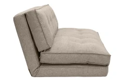 Miliboo Chauffeuse|Chauffeuse-Chauffeuse 2 places convertible en tissu taupe SALLY