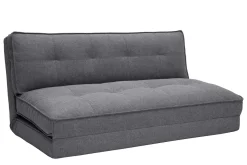 Miliboo Chauffeuse|Chauffeuse-Chauffeuse 2 places convertible en tissu gris SALLY