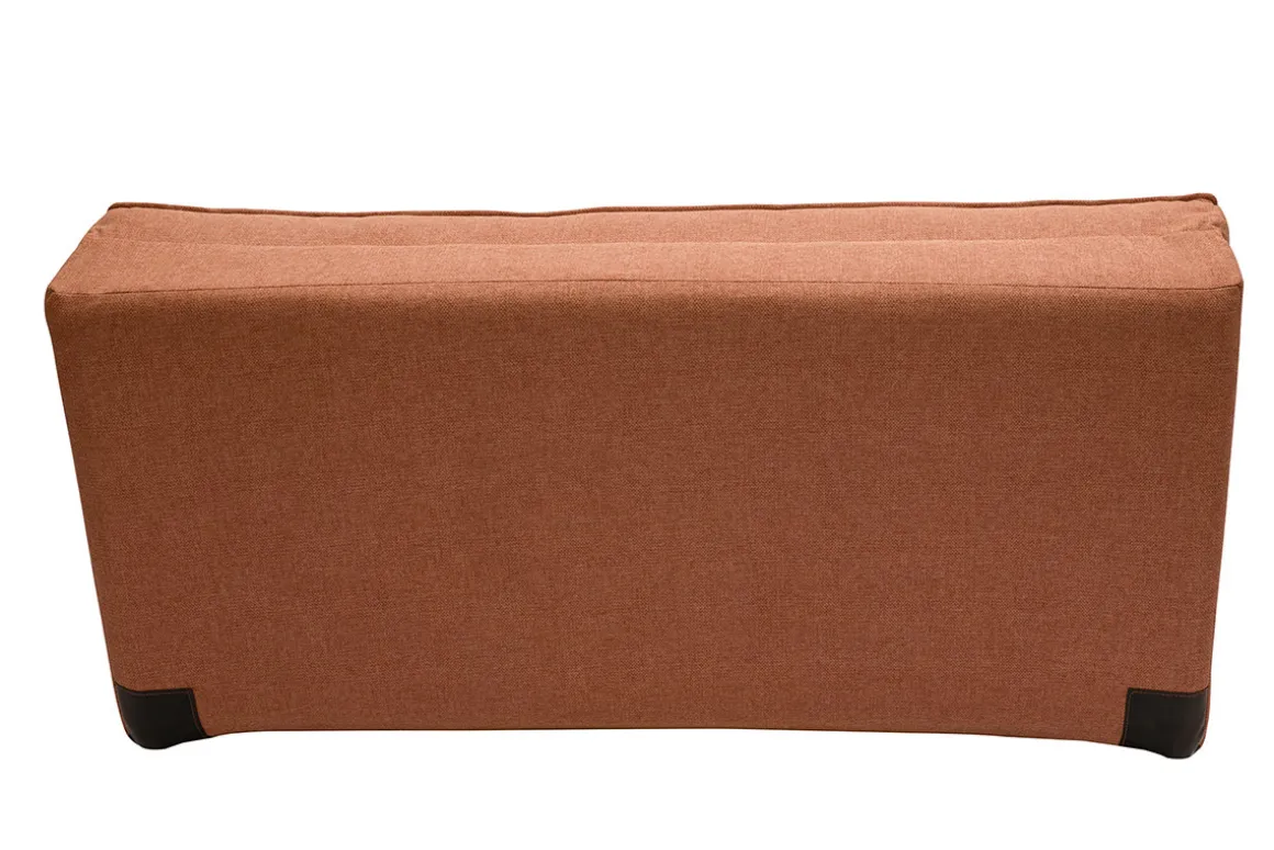 Miliboo Chauffeuse|Chauffeuse-Chauffeuse 2 places convertible en tissu terracotta SALLY