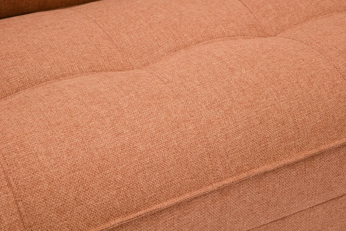 Miliboo Chauffeuse|Chauffeuse-Chauffeuse 2 places convertible en tissu terracotta SALLY