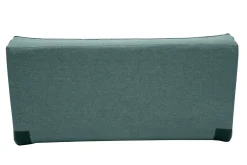 Miliboo Chauffeuse|Chauffeuse-Chauffeuse 2 places convertible en tissu vert de gris SALLY