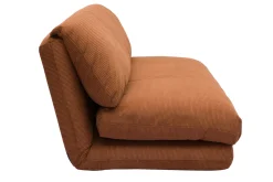 Miliboo Chauffeuse|Chauffeuse-Chauffeuse convertible 2 places en tissu velours côtelé terre brulée SPENCER