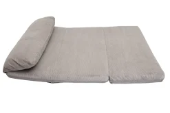 Miliboo Chauffeuse|Chauffeuse-Chauffeuse convertible 2 places en tissu velours côtelé gris clair SPENCER