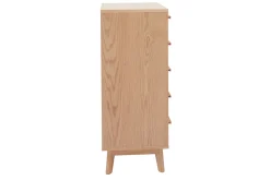 Miliboo Commode|Commode-Commode chiffonnier - semainier scandinave 5 tiroirs L60 cm HELIA