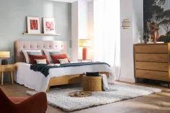 Miliboo Commode|Commode-Commode finition bois clair chêne 4 tiroirs L100 cm ARAGON