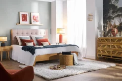 Miliboo Commode|Commode-Commode vintage en rotin 3 tiroirs L120 cm GALON