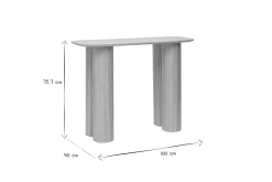Miliboo Console-Console design en bois clair L100 cm FOLEEN