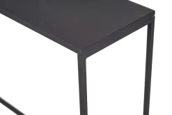 Miliboo Console|Meuble D'entrée-Console industrielle en métal noir L100 cm KARL