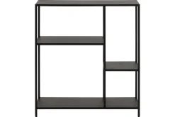 Miliboo Bibliothèque Et Étagère|Bibliothèque Et Étagère-Console ouverte design en métal noir L80 cm PODIUM