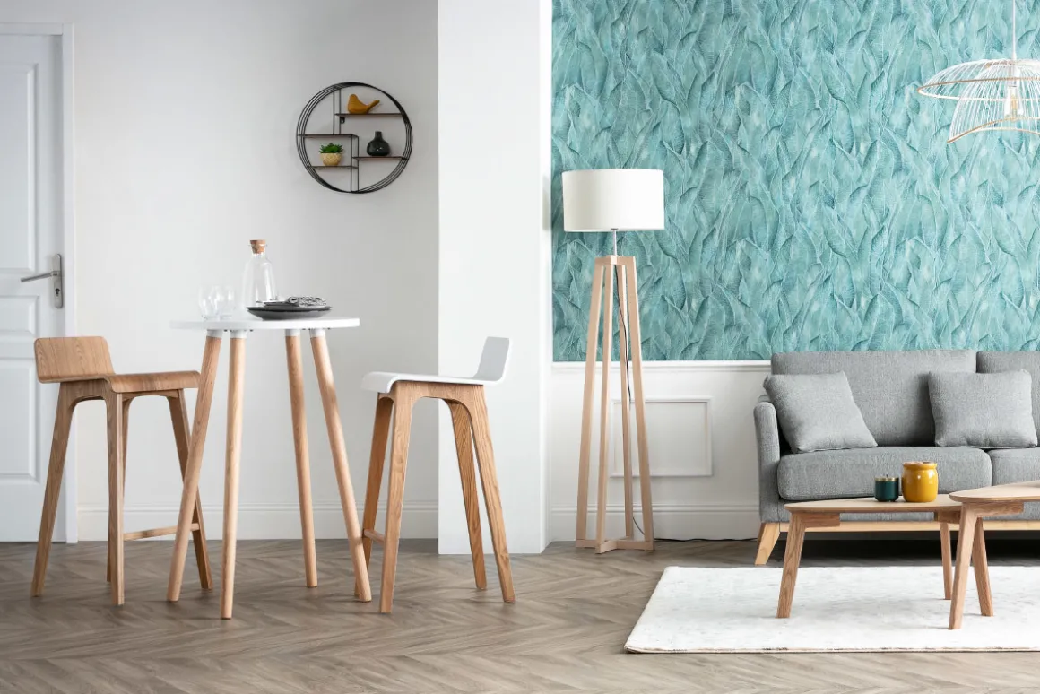 Miliboo Etagère Murale-Etagère murale design ronde en bois clair et métal noir D45 cm ENSO