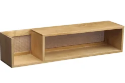 Miliboo Etagère Murale-Etagère murale en bois manguier massif et cannage rotin L90 cm ACANGE