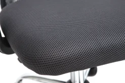 Miliboo Fauteuil De Bureau|Fauteuil De Bureau Petit Prix-Fauteuil de bureau à roulettes design en mesh gris et acier chromé PLUZ